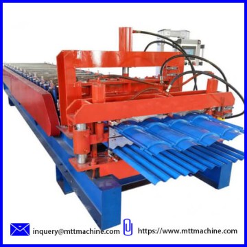 Double layer roofing panel roll forming machine