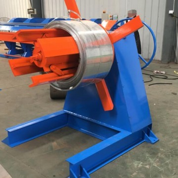 2 Ton X 600mm Manual Un-Coiler for CZ purline roll forming machine